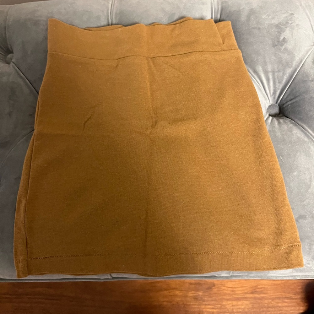 Tan Mini Skirt